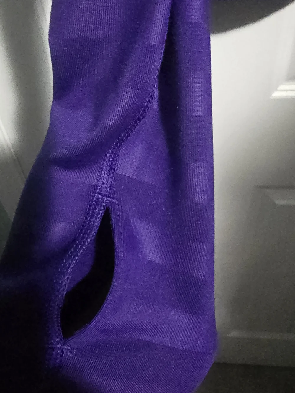 Nike Women's Purple Quarter-Zip Athletic Top with Orange Trim
